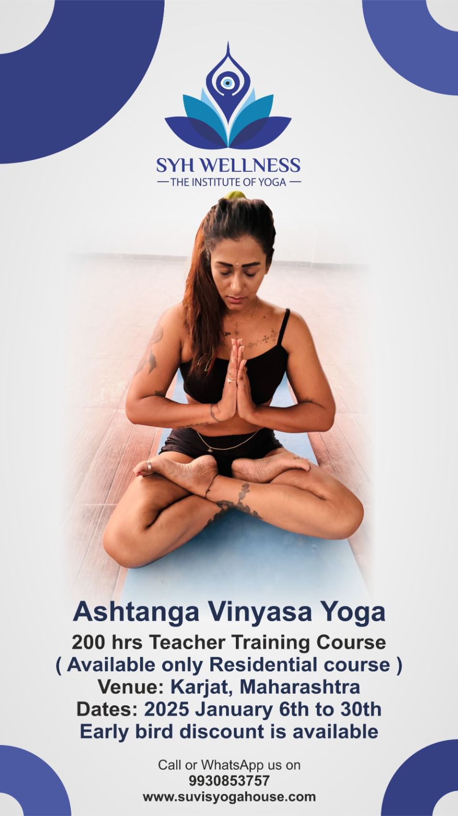 Ashtanga Vinyasa Yoga Teacher Training Course